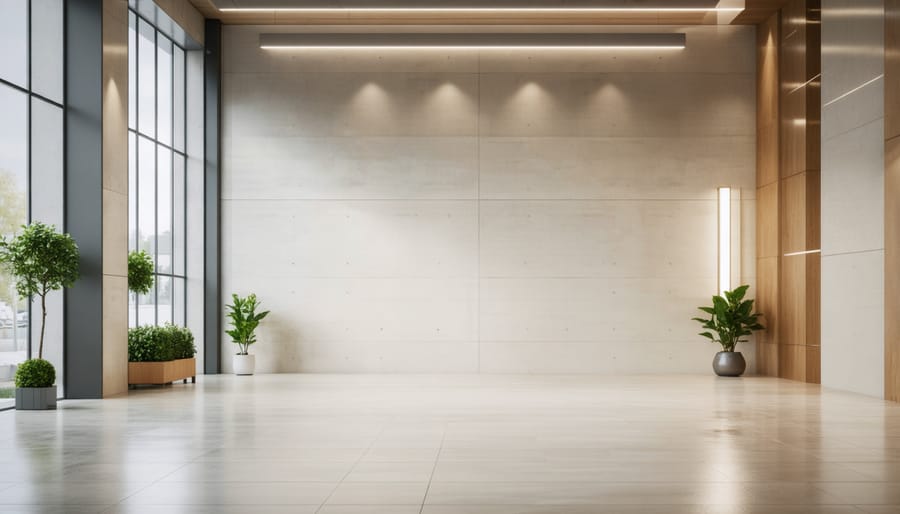 Energy-efficient LED light bulb illuminated in modern home setting